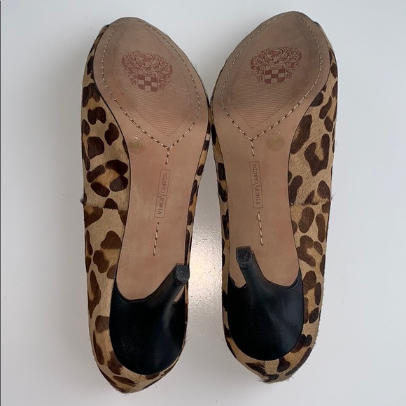 Leopard Pony Open Toe Heels - Picture 5 of 8